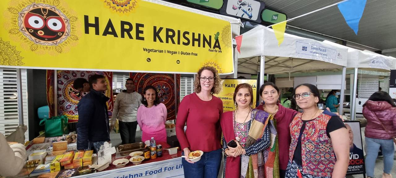 ISKCON Canberra participated at this year’s Aus-India Fair by FINACT at Thoroughbred Park! Mouthwatering delicacies (Kachories, Batata Vada, Gulab Jamun) were served at the stall along with the transcendental literatures (Bhagavad-Gita & others) and...
