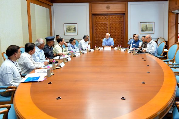 Indian prime minister - Fani prep meeting